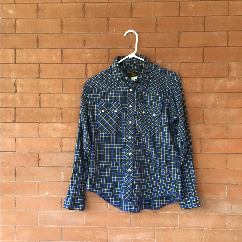 Vintage Rustler western pearl snap shirt